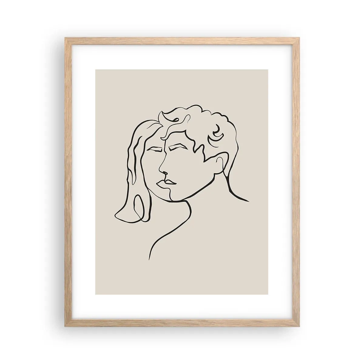 Affisch i ram av ljusek - Och enighet har blivit - 40x50 cm