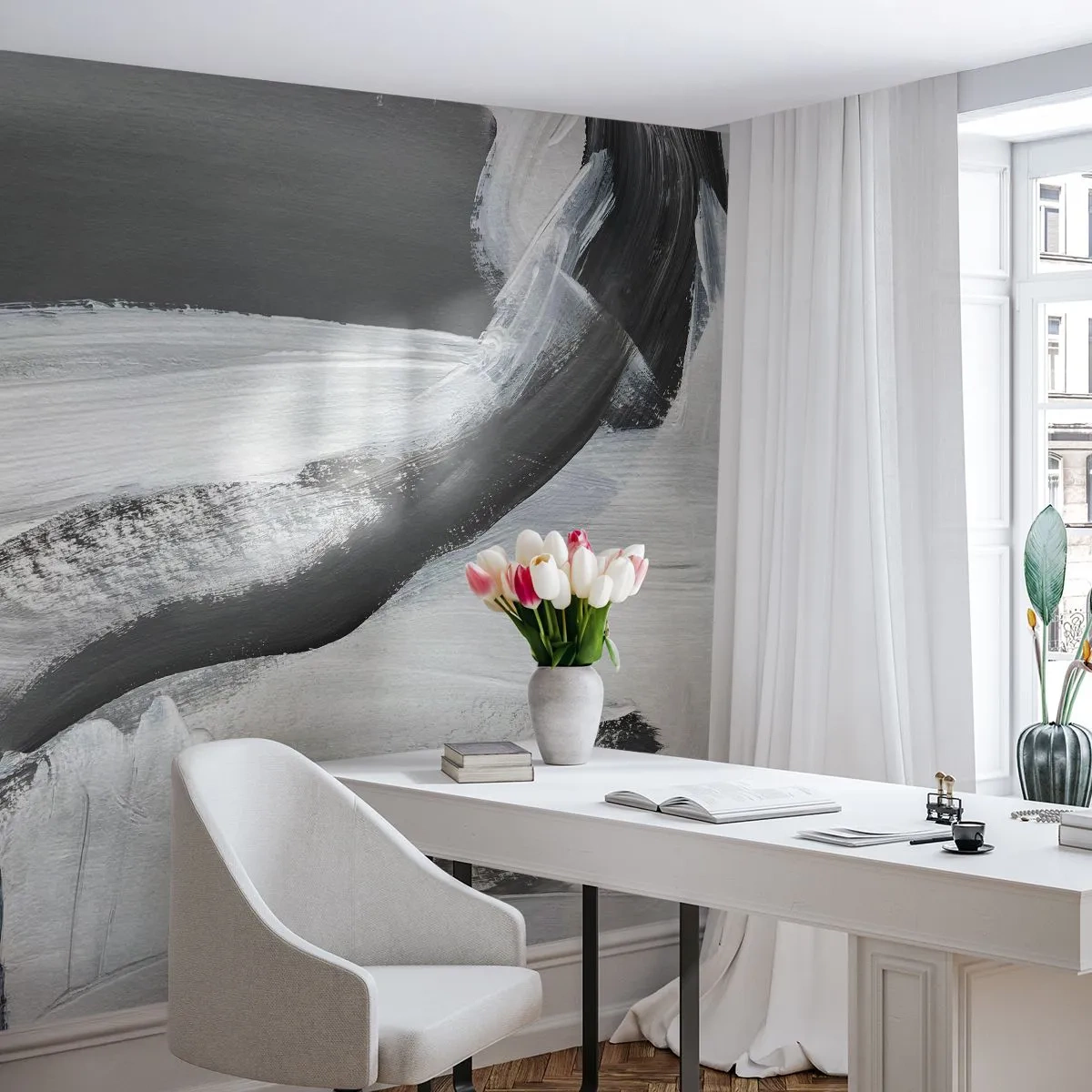 Fototapet på mått Premium Sand - Med bestämd rörelse - Bit, Måla, Mazance