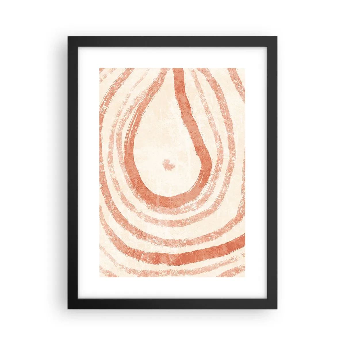 Affisch i svart ram - Korallringar - komposition - 30x40 cm