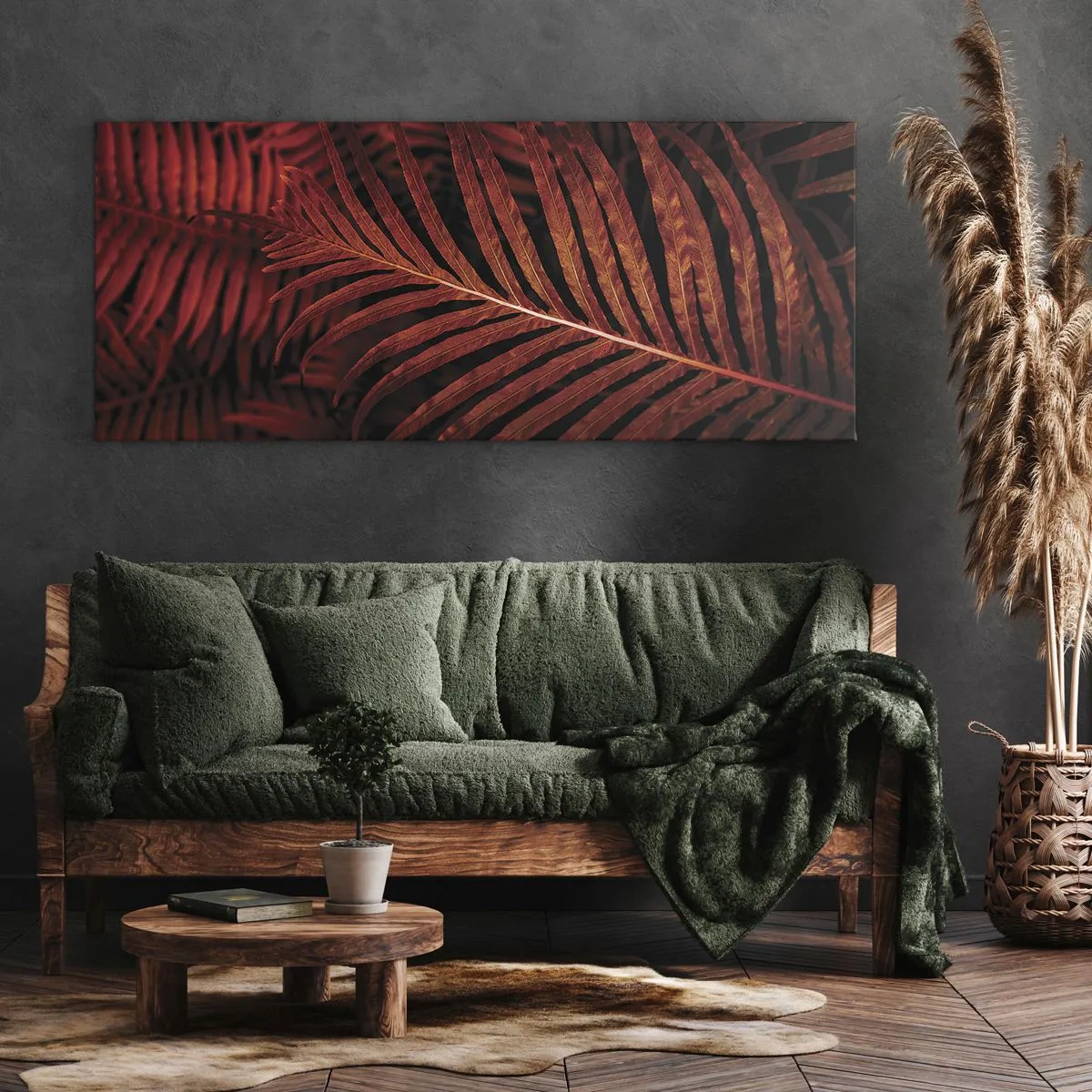 Canvastavla - Bild på duk - Livets glöd - 160x50 cm