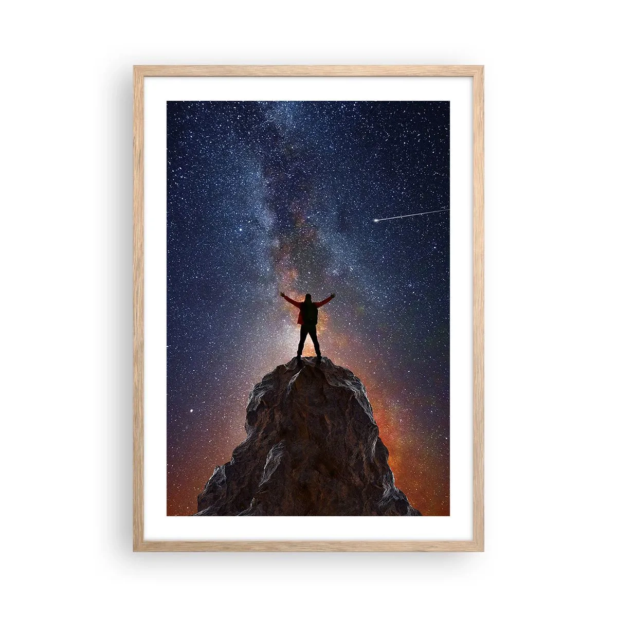 Affisch i ram av ljusek - Kraften är med mig! - 50x70 cm