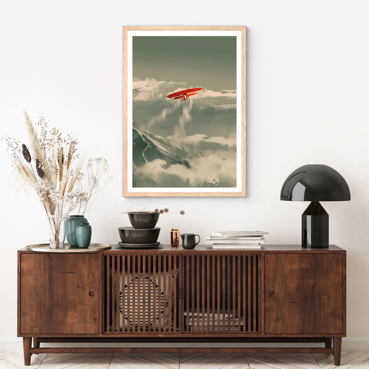 Affisch i ram av ljusek - Orädd pionjär - 70x100 cm