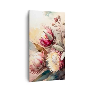 Canvastavla - Bild på duk - Från profil och en face - 45x80 cm