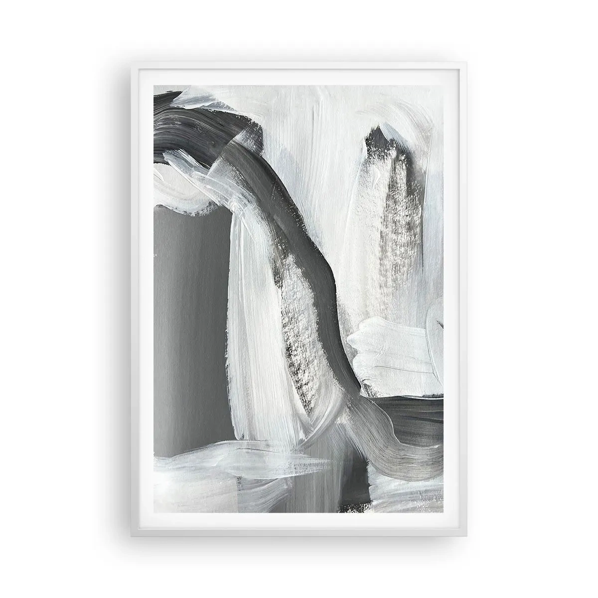 Affisch i vit ram - Med bestämd rörelse - 70x100 cm