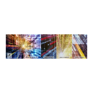 Provbit av fototapet Premium Sand - Ljuskorridor - Abstraktion, Grafik, 3D - 100x30 cm