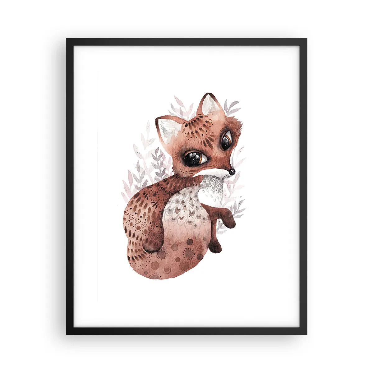 Affisch i svart ram - Bara älska - 40x50 cm