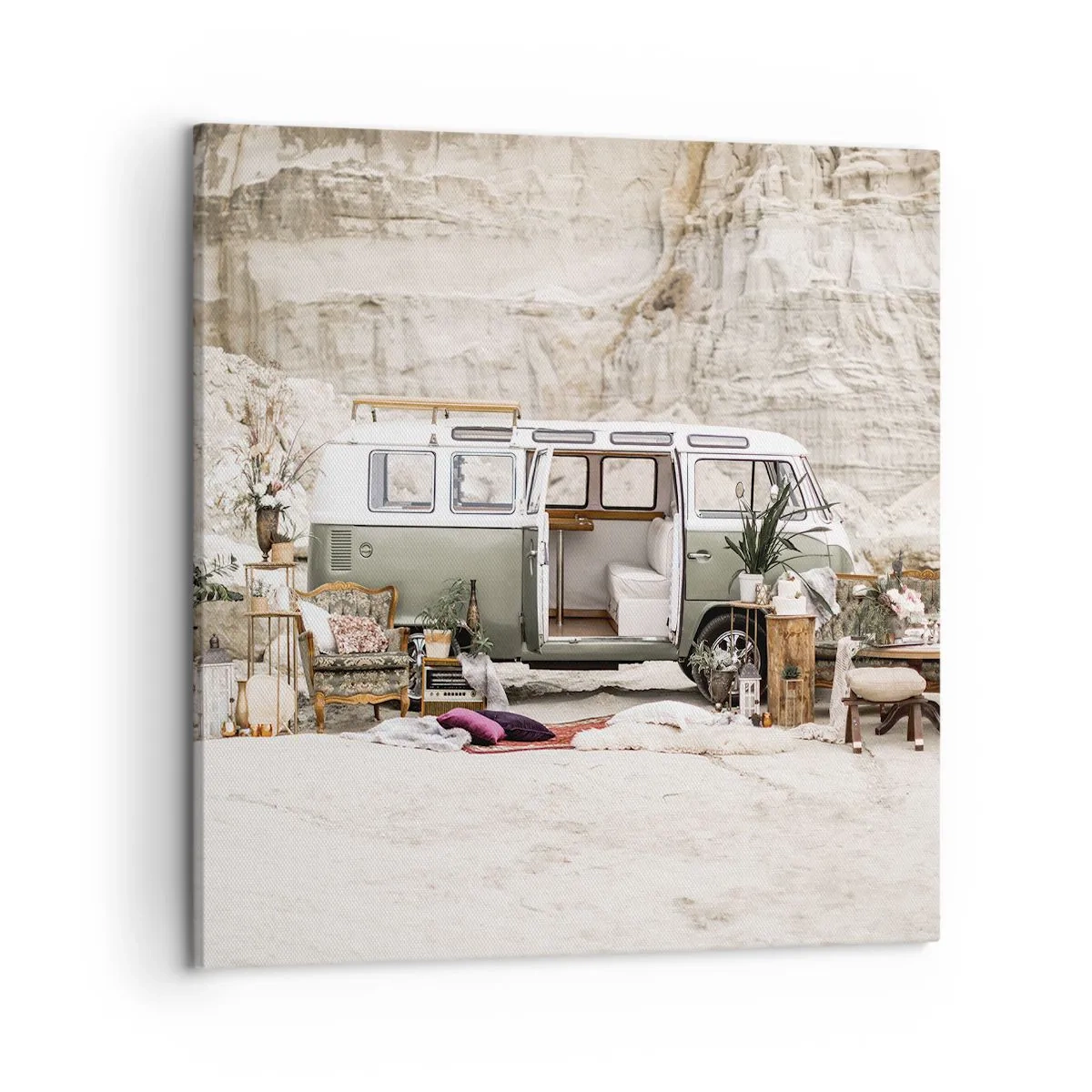 Canvastavla - Bild på duk - Dags att börja resan - 50x50 cm