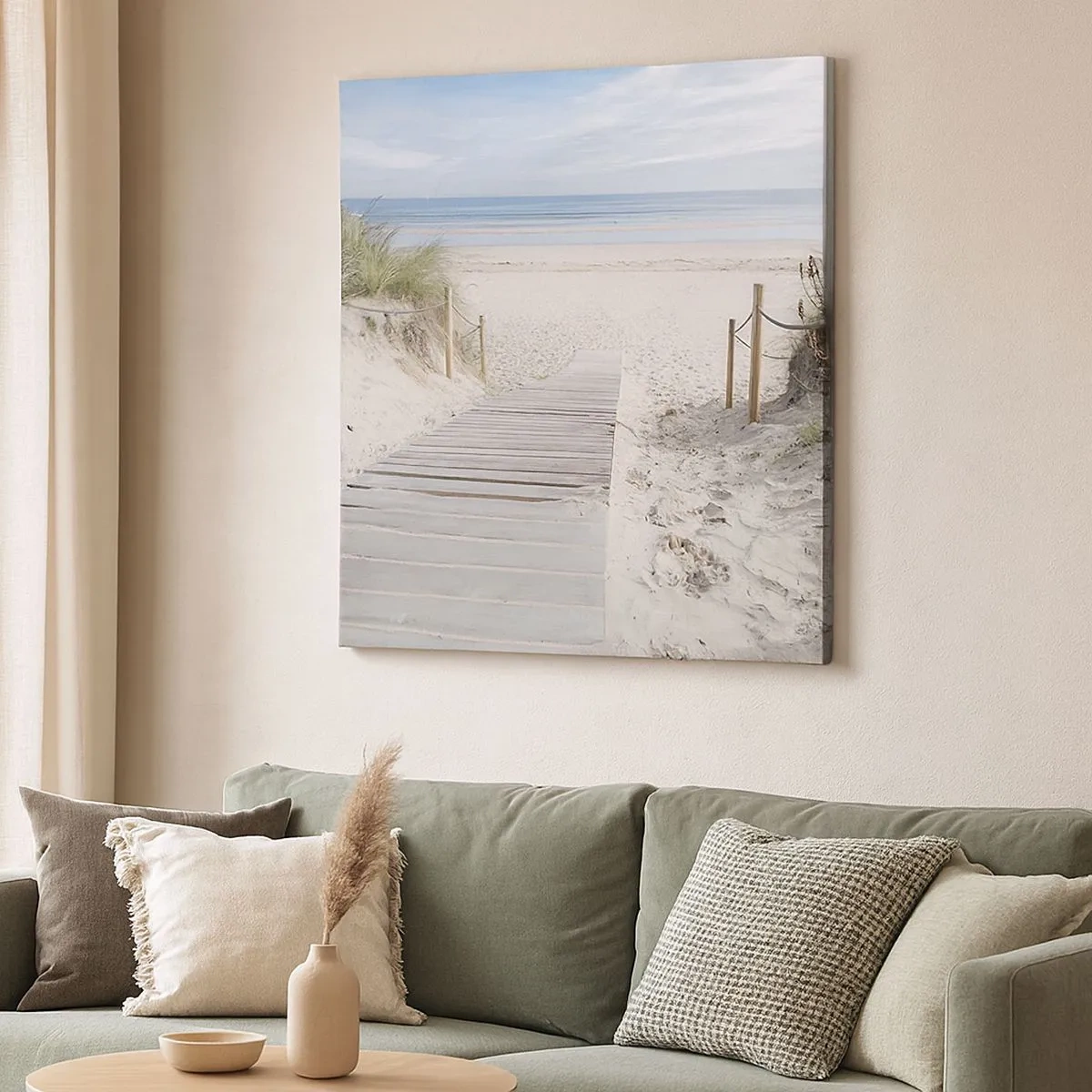 Canvastavla - Bild på duk - Mot horisonten - 30x30 cm