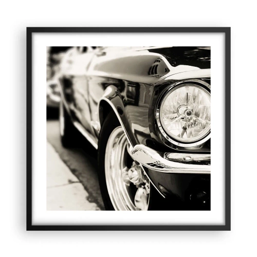 Affisch i svart ram - Oändlig glans - 50x50 cm