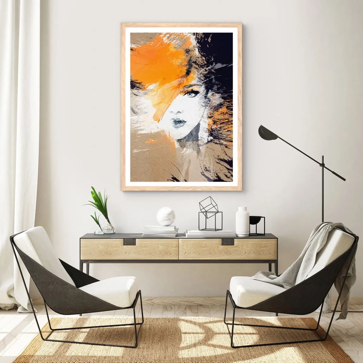 Affisch i ram av ljusek - Och så blir det ljus - 40x50 cm