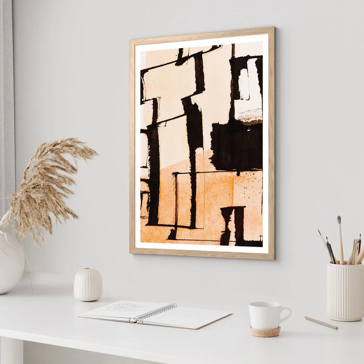 Affisch i ram av ljusek - Ändå ordning - 50x70 cm