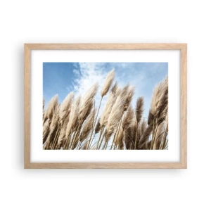 Affisch i ram av ljusek - Solig och blåsig smekning - 40x30 cm