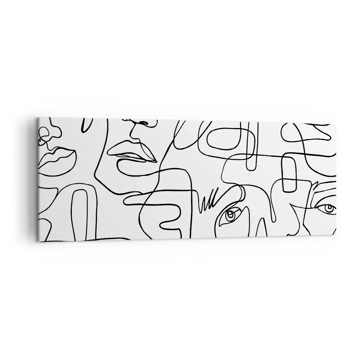 Canvastavla - Bild på duk - I trassliga känslor - 140x50 cm