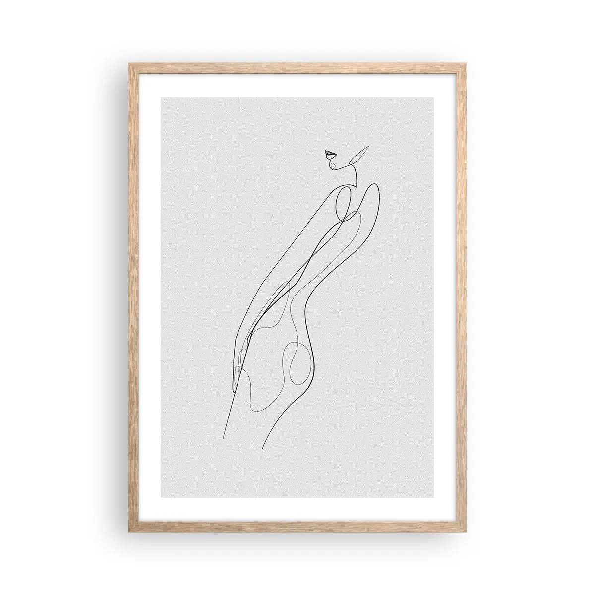 Affisch i ram av ljusek - Bara en utfästelse - 50x70 cm