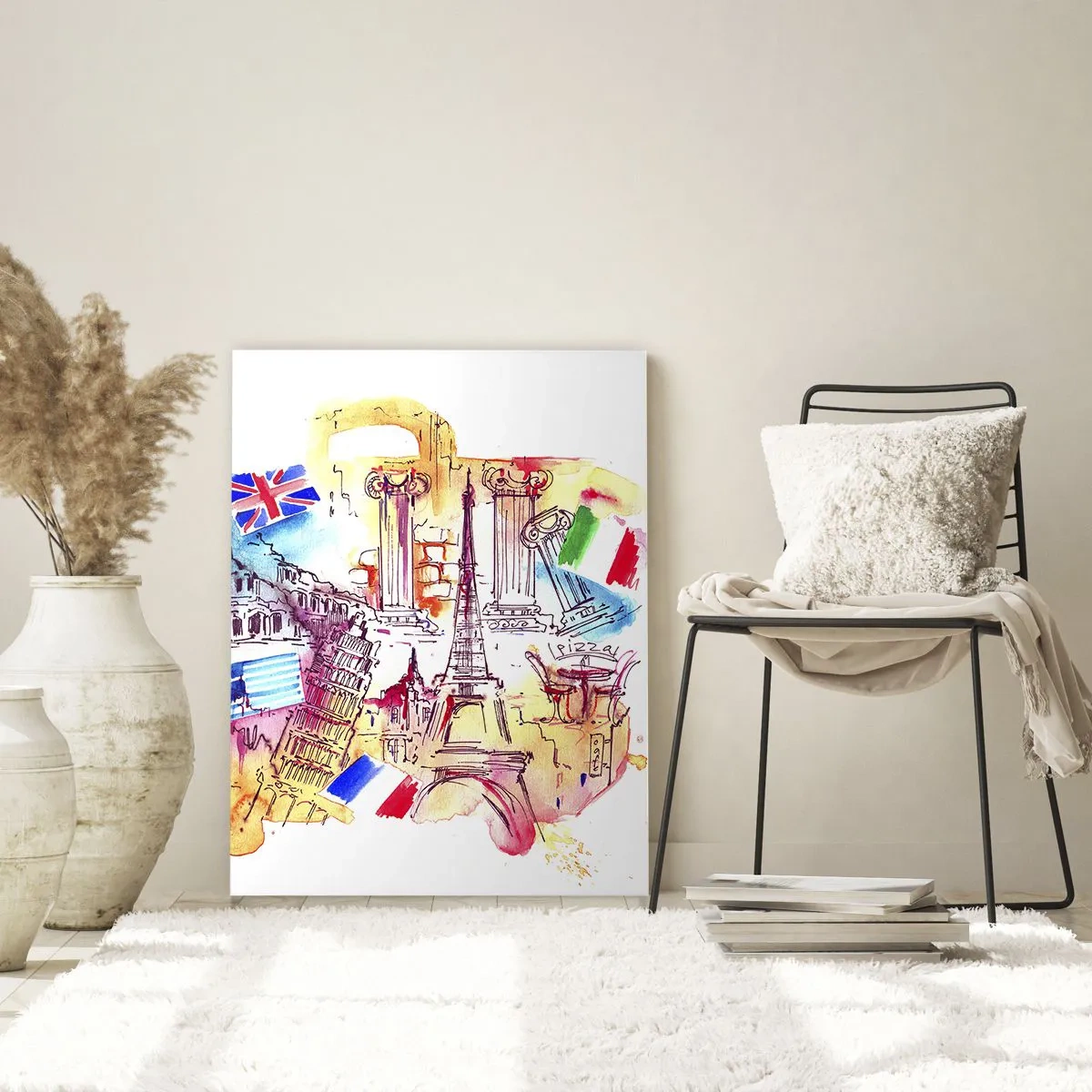 Glastavla - Bild på glas - Europeisk turné - 50x70 cm