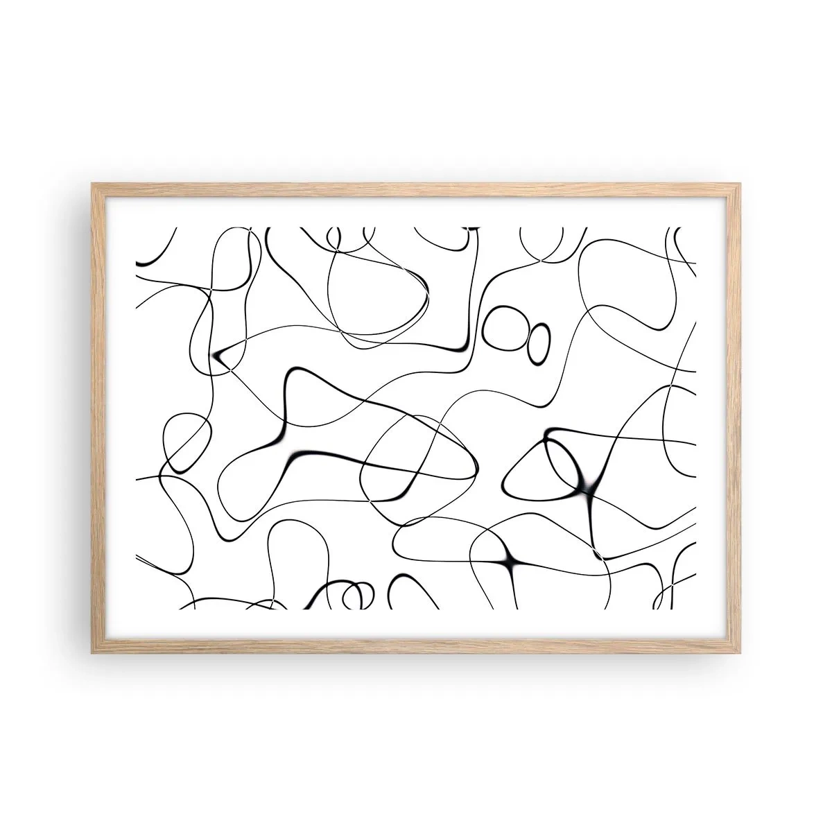 Affisch i ram av ljusek - Livets stigar, ödets tur - 70x50 cm