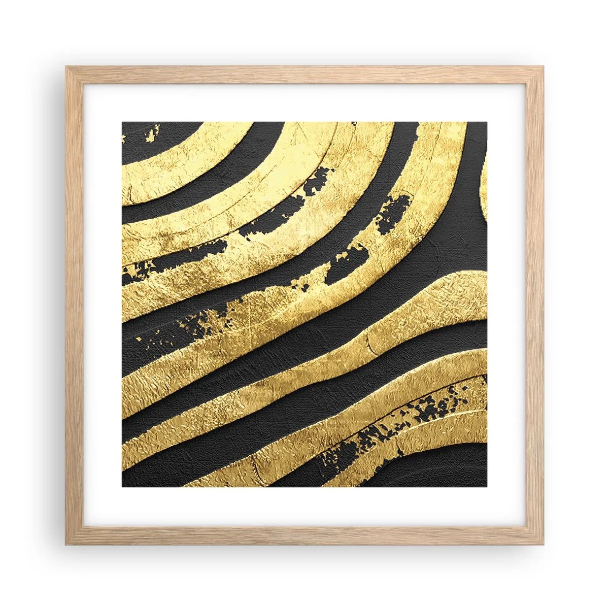 Affisch i ram av ljusek - Allt flyter - 40x40 cm