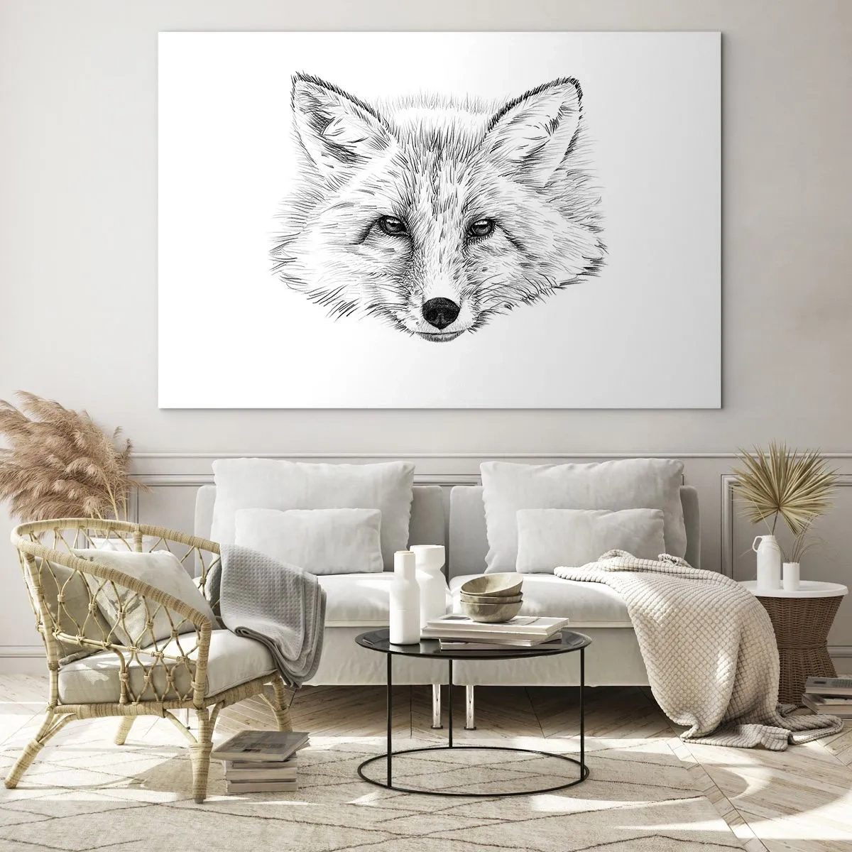 Glastavla - Bild på glas - Kan dessa ögon ljuga? - 100x70 cm