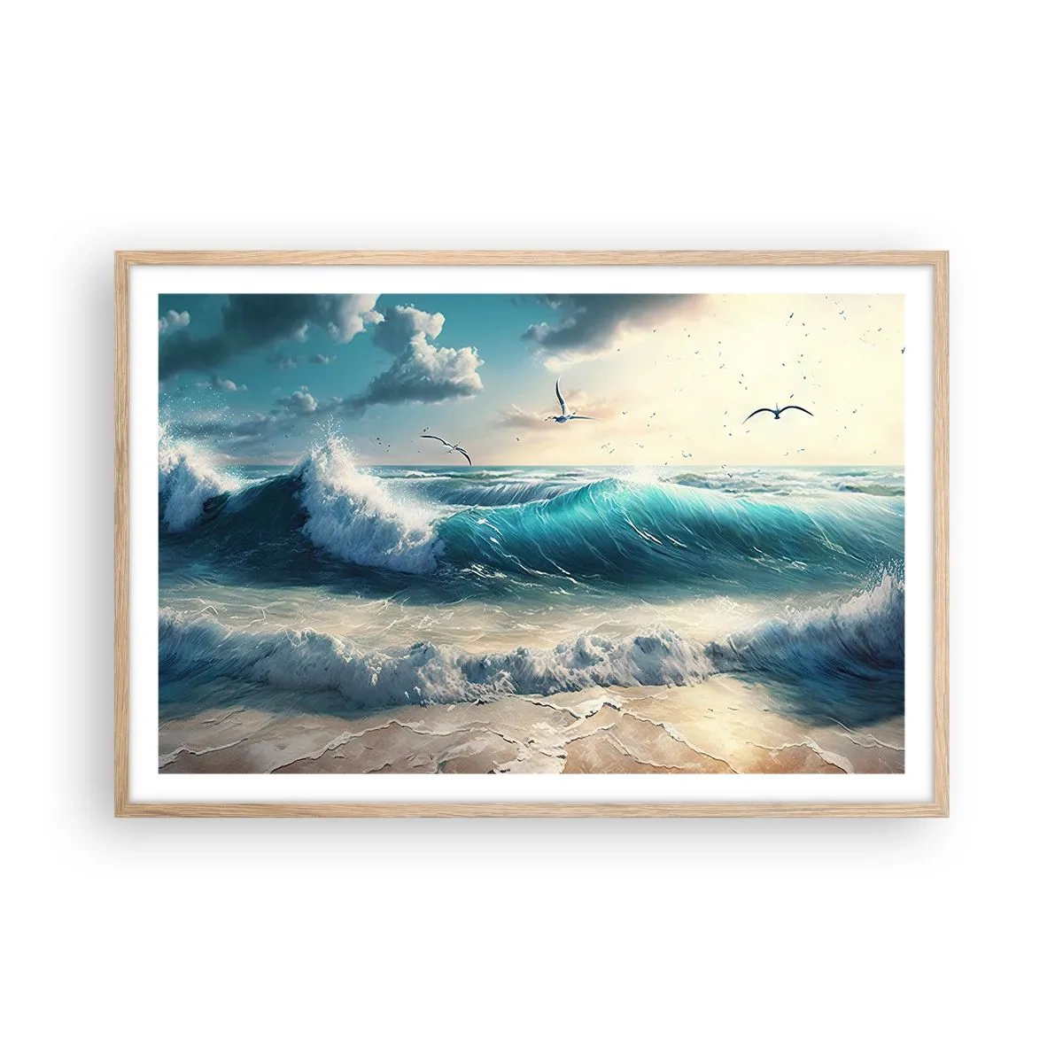 Affisch i ram av ljusek - Ljuder endast för dig - 91x61 cm