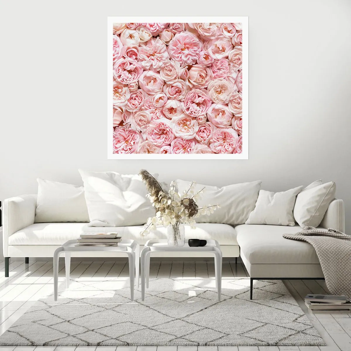 Affisch - Strödd med rosor - 50x50 cm