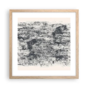 Affisch i ram av ljusek - Dimmig komposition - 40x40 cm