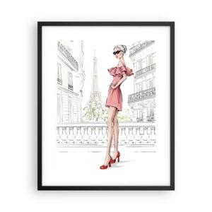 Affisch i svart ram - Modets konst - 40x50 cm