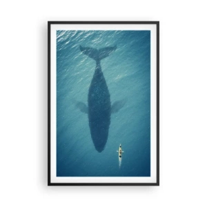 Affisch i svart ram - Möte på havet - 61x91 cm