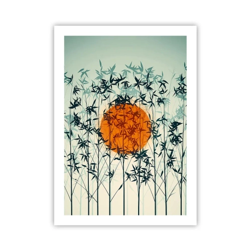 Affisch - Japansk sol - 50x70 cm