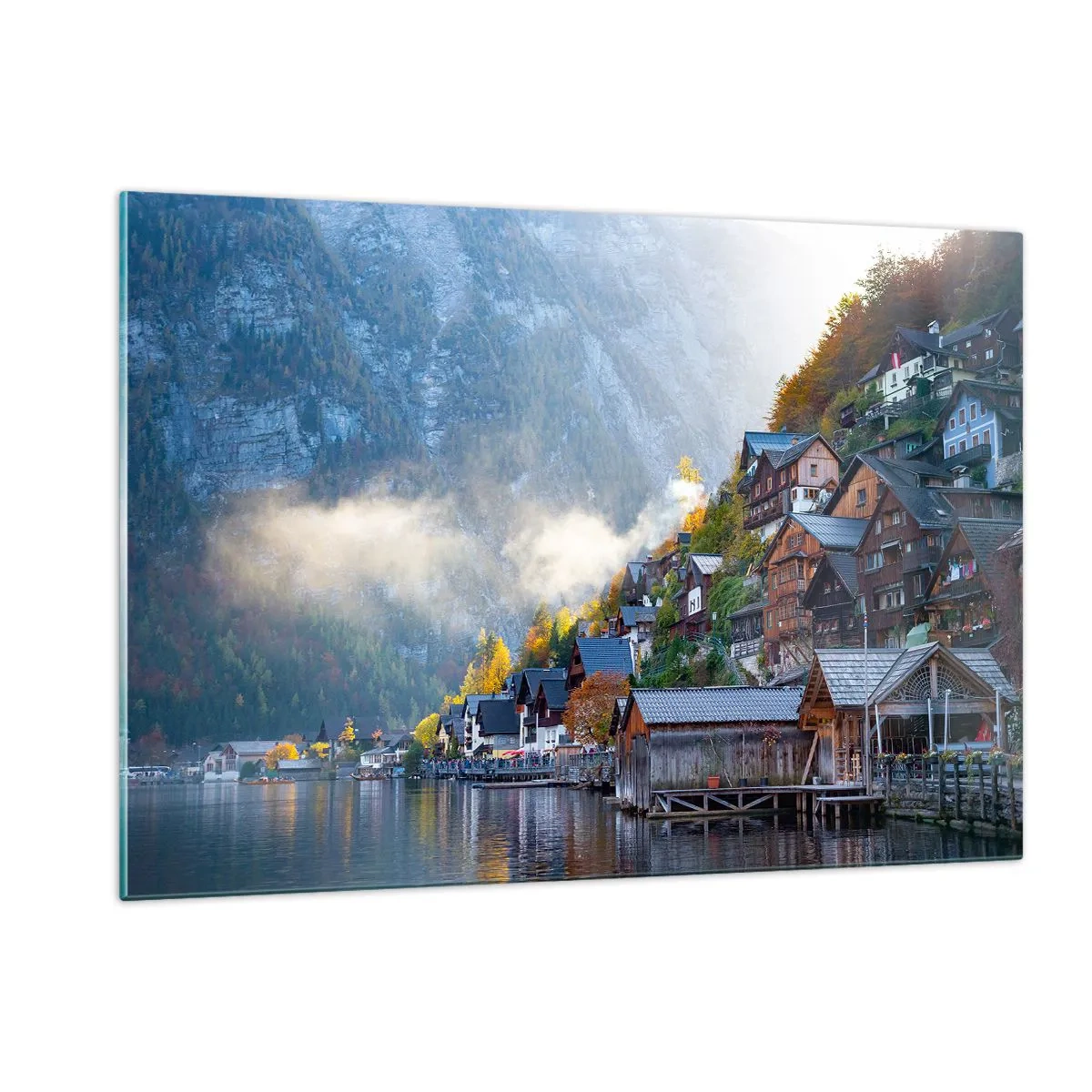 Glastavla - Bild på glas - Alpina klimat - 120x80 cm