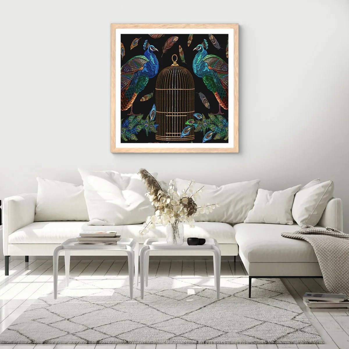 Affisch i ram av ljusek - I kungliga kläder - 40x40 cm