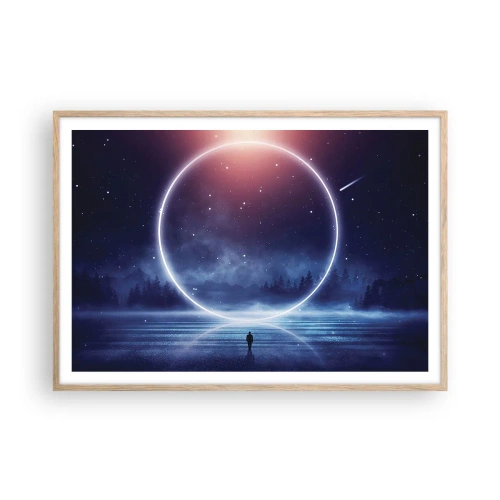 Affisch i ram av ljusek - De finns redan här... - 100x70 cm