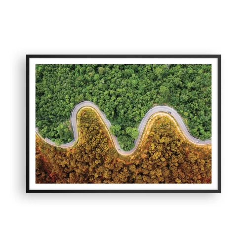 Affisch i svart ram - Gränser och genombrott - 100x70 cm