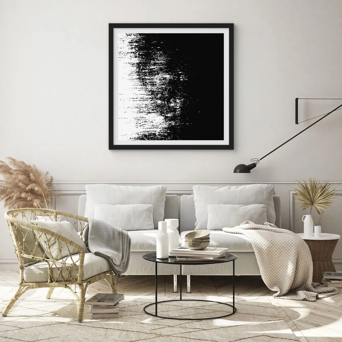 Affisch i svart ram - Och vinnare är... - 60x60 cm