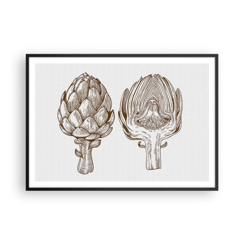 Affisch i svart ram - Anatomilektion - 100x70 cm