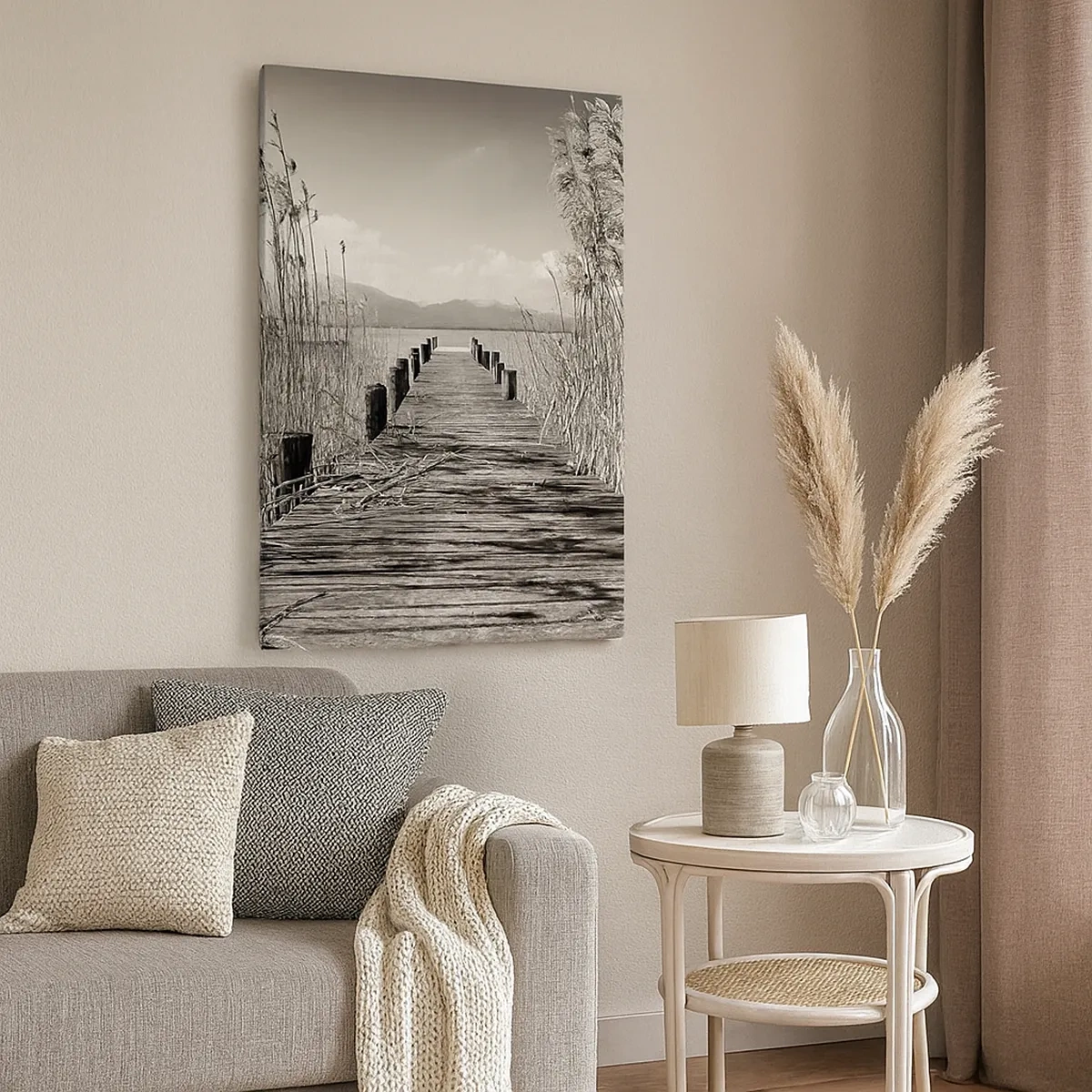 Canvastavla - Bild på duk - I gräsets fristad - 50x70 cm