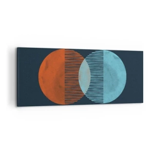 Canvastavla - Bild på duk - Astronomisk fantasi - 100x40 cm