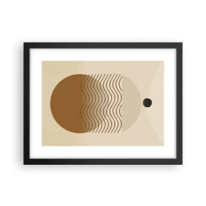 Affisch i svart ram - Om geometriska figurers ursprung - 40x30 cm