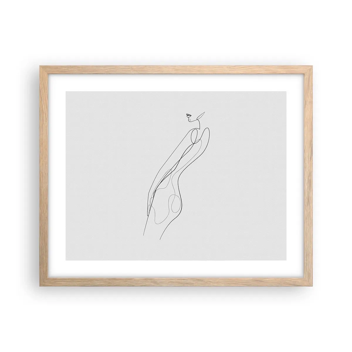 Affisch i ram av ljusek - Bara en utfästelse - 50x40 cm