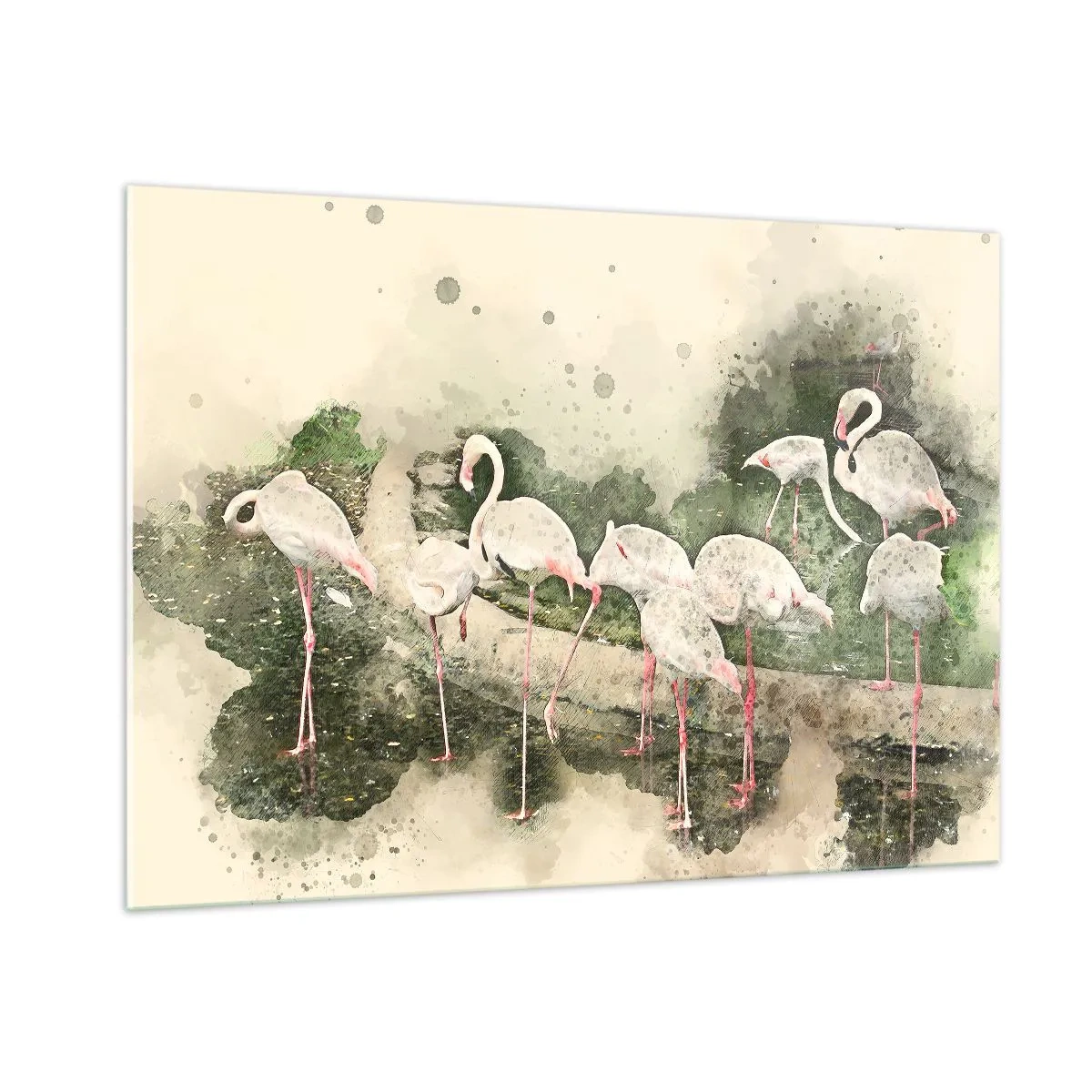 Glastavla - Bild på glas - Exotisk dröm - 100x70 cm