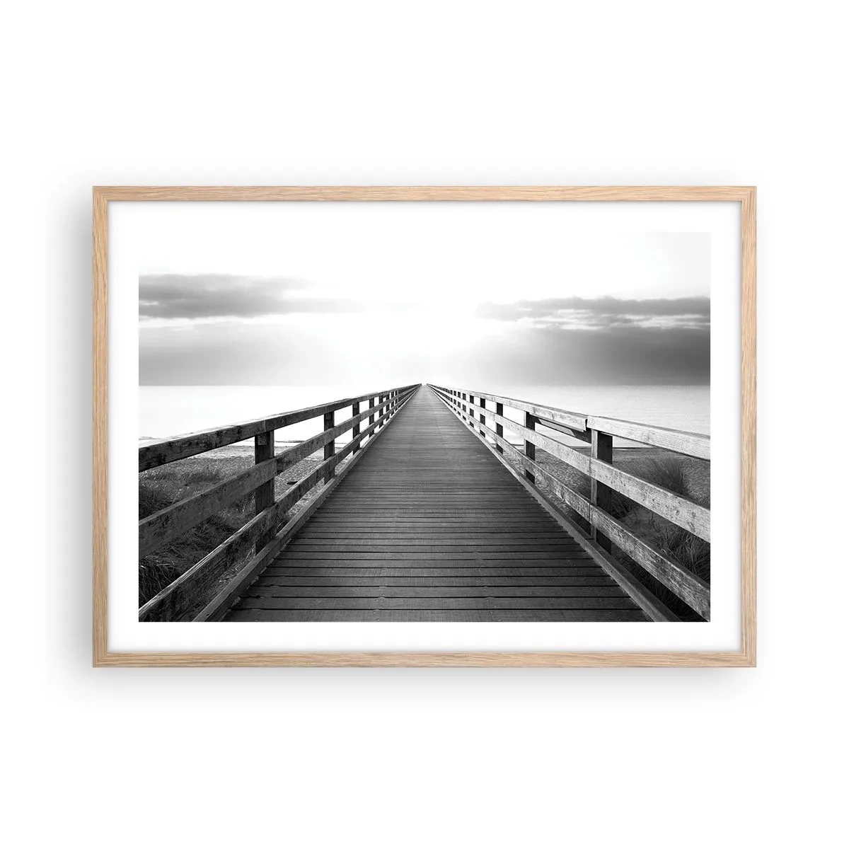 Affisch i ram av ljusek - Ut i det oändliga... - 70x50 cm