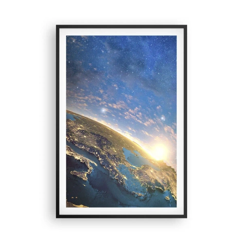 Affisch i svart ram - Låt oss titta på varandra på avstånd - 61x91 cm