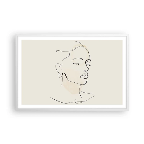 Affisch i vit ram - Säkra drag - 91x61 cm