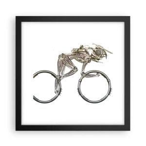 Affisch i svart ram - Underbar maskin - 30x30 cm