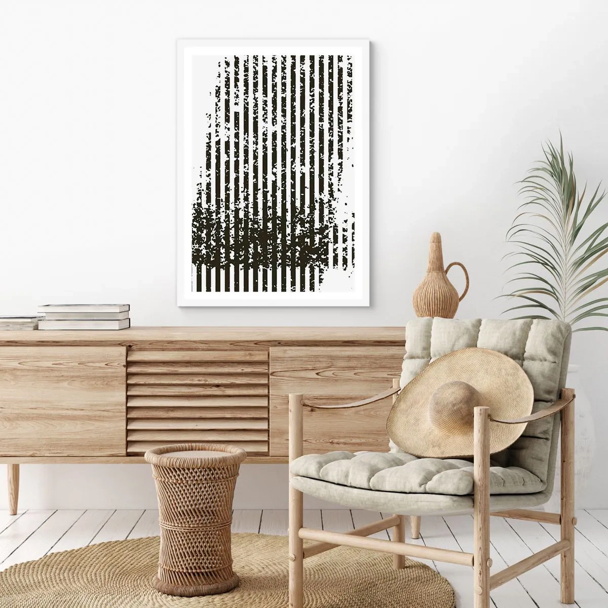 Affisch i vit ram - Rytm och brus - 50x70 cm