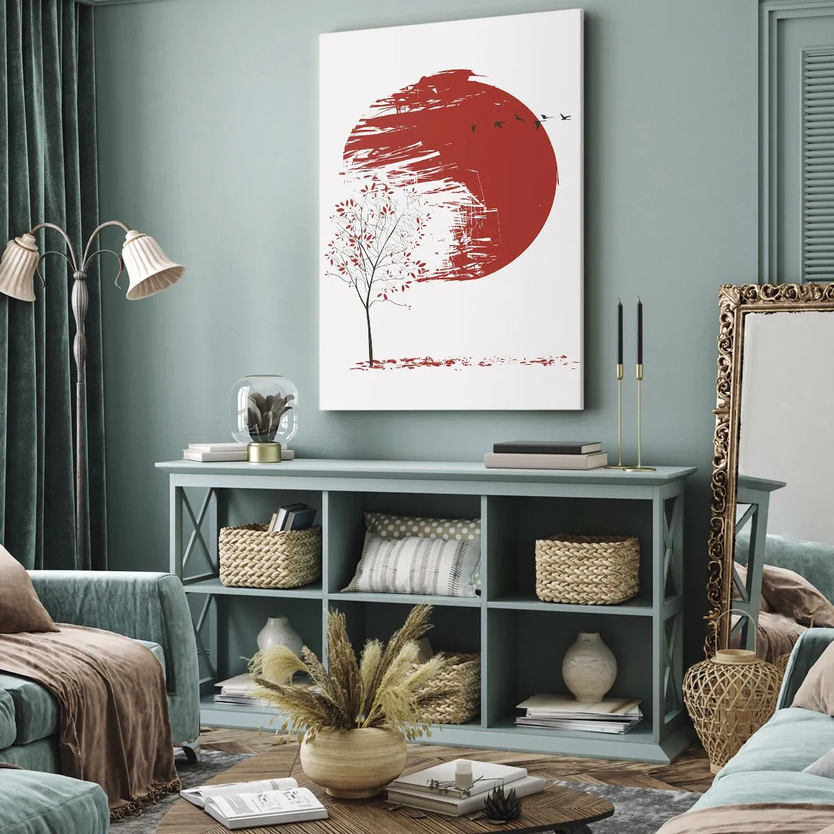 Canvastavla - Bild på duk - Känner du igen det här landet? - 55x100 cm