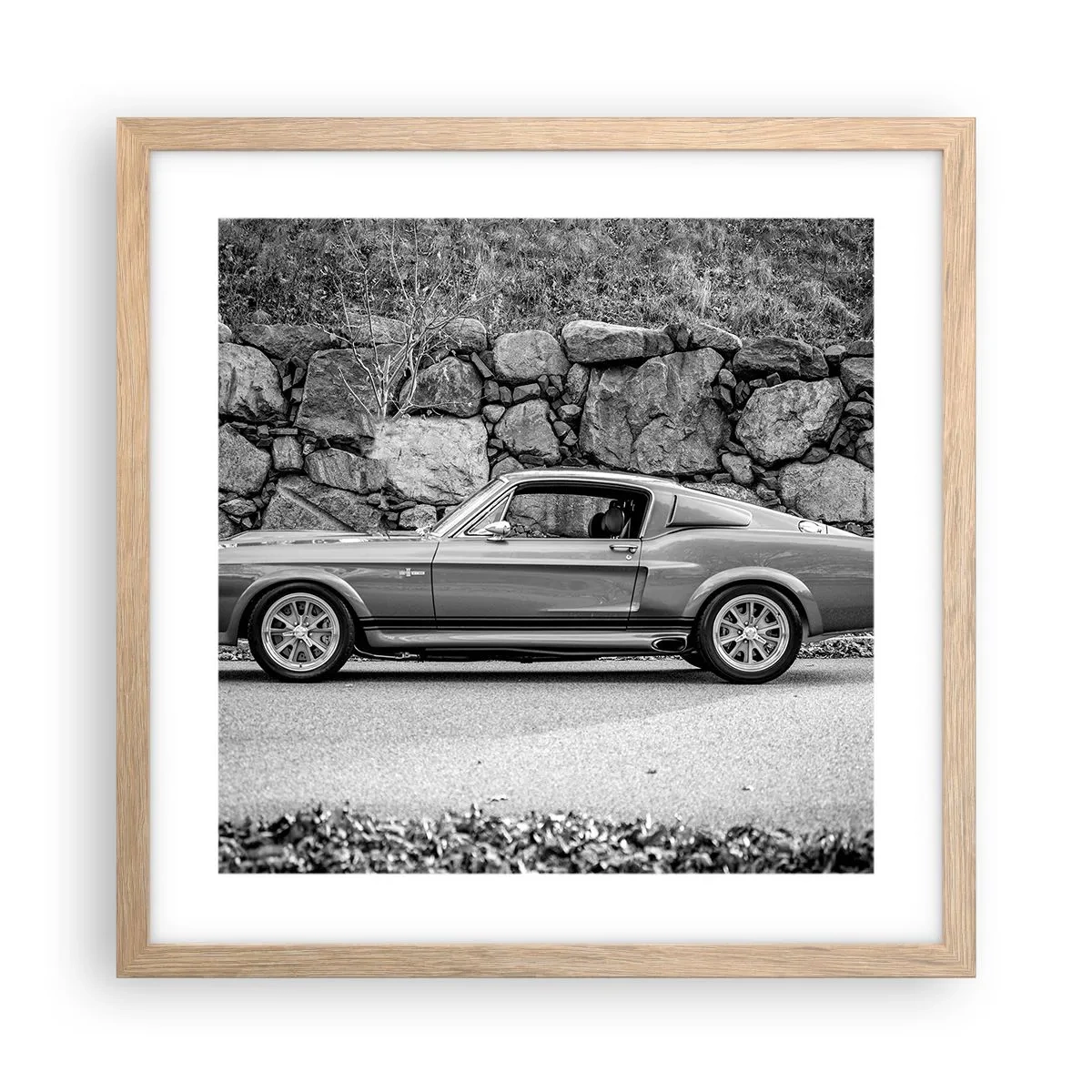 Affisch i ram av ljusek - Legend från 60-talet - 40x40 cm