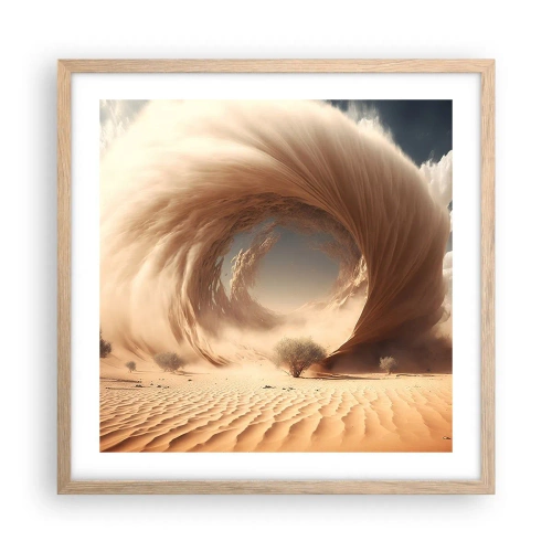 Affisch i ram av ljusek - Öppen portal - 50x50 cm