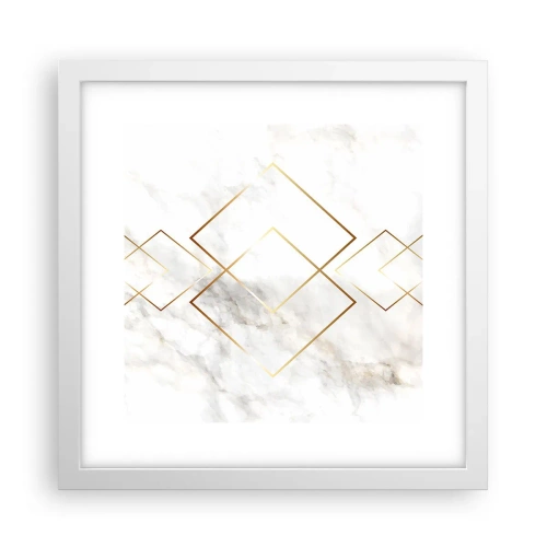 Affisch i vit ram - Utsikt över oändlighet - 30x30 cm