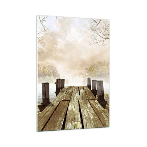 Glastavla - Bild på glas - Höstledsen - 50x70 cm