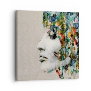 Canvastavla - Bild på duk - Uppstånden ur glädje - 30x30 cm